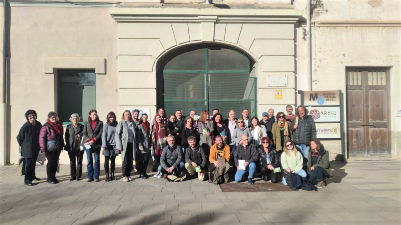 Foto de grup a la Trobada d'electes i Assemblea a Salt